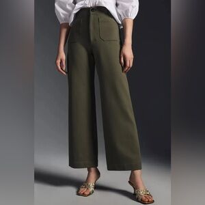 Maeve / Anthropologie Colette wide-leg cropped pant ponte edition